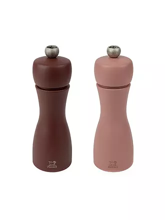 PEUGEOT | Pfeffer- und Salzmühle Set TAHITI ERDE 2-tlg. 15cm Buche / Hell- und Dunkelbraun | 